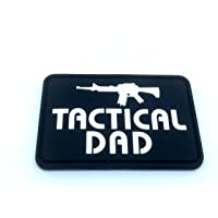 Parche táctico de PVC negro para airsoft y paintball